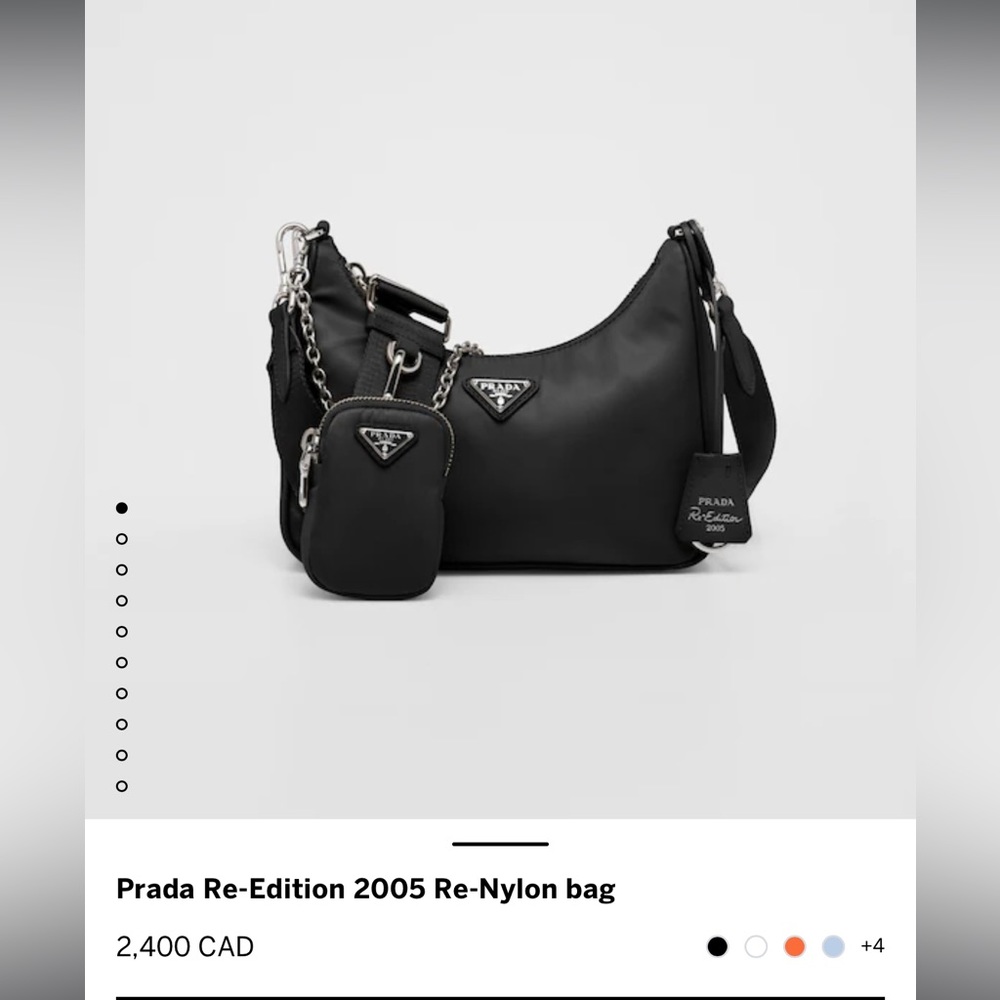 Black Prada Re-Edition 2005 Re-Nylon bag